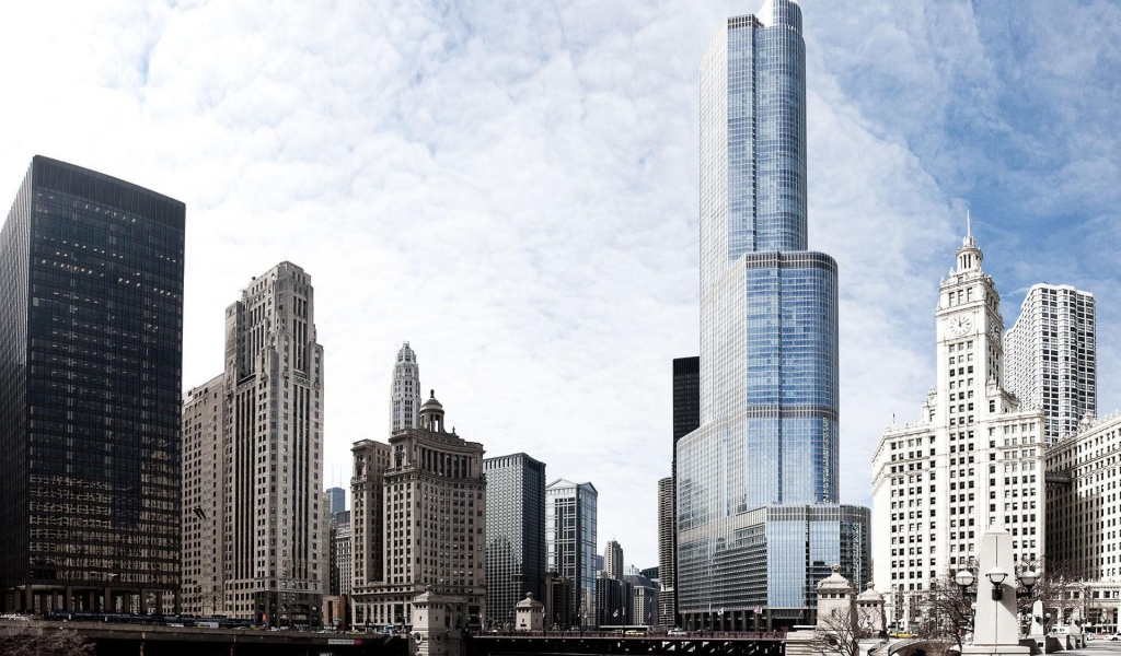 Небоскребы в городе