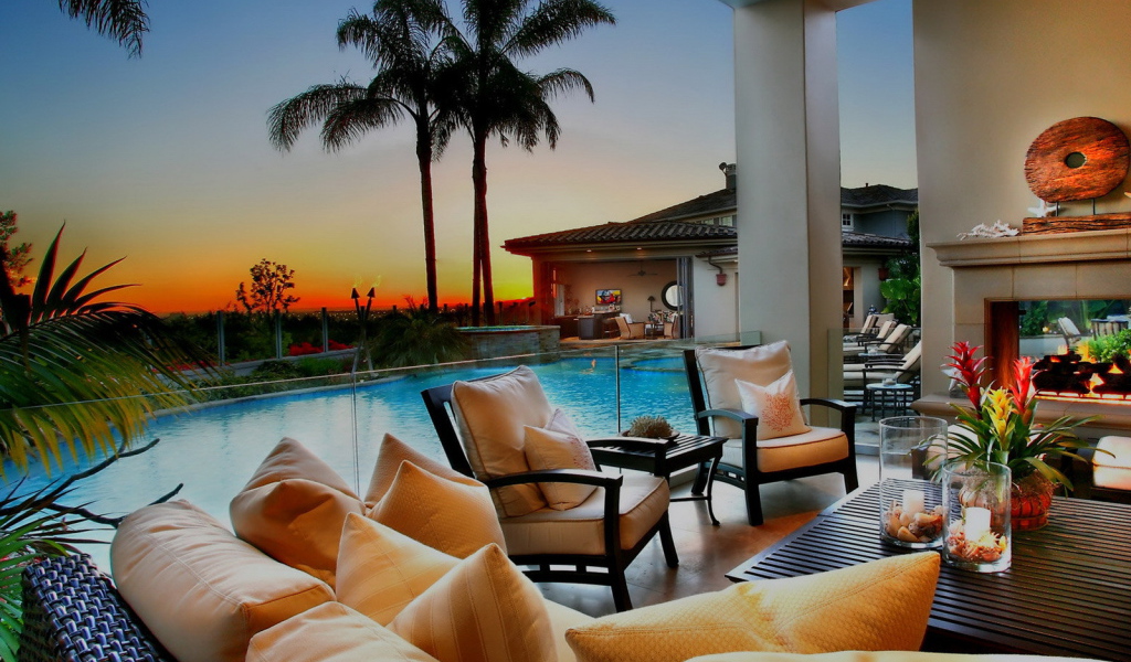 Вечер на курорте Бали