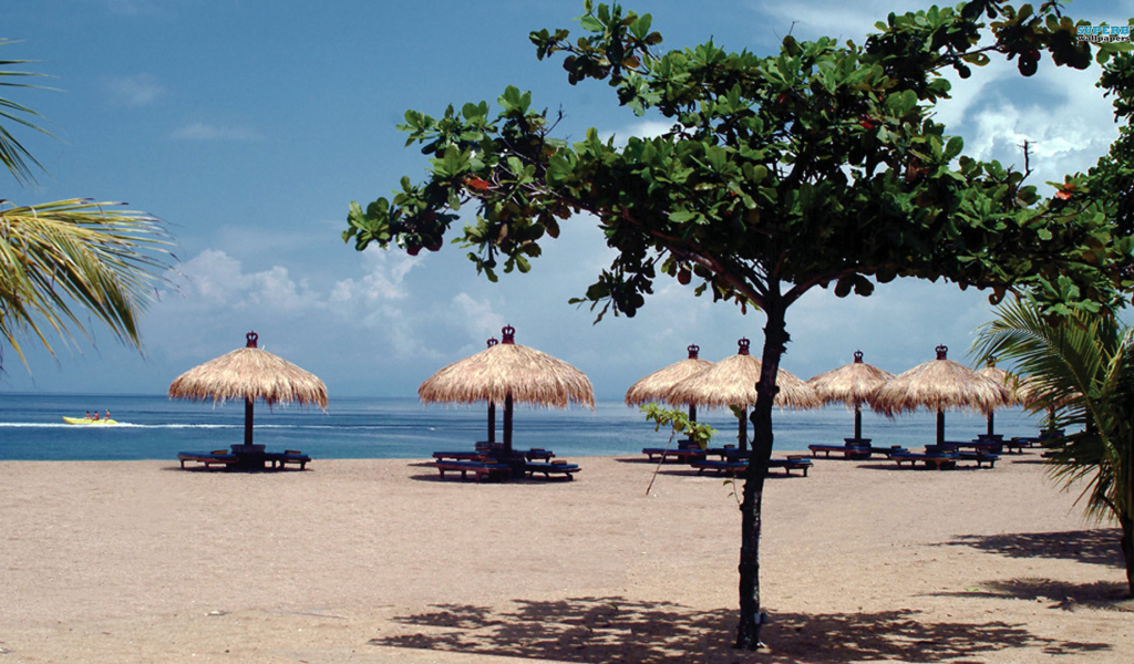 Пляжные зонтики на Бали
