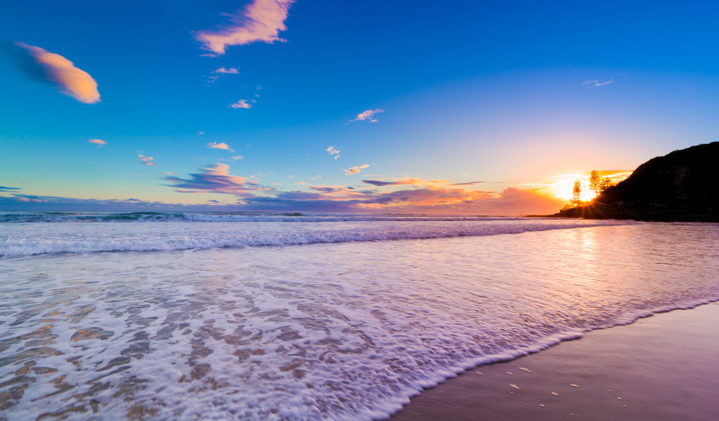 Красивый рассвет в Австралии