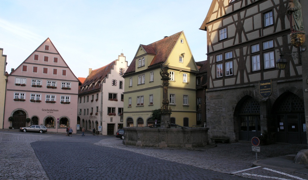 Площадь в городе  Зальцбург, Австрия
