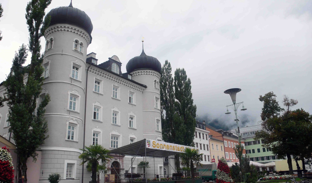 Красивое здание на курорте Лиенц, Австрия