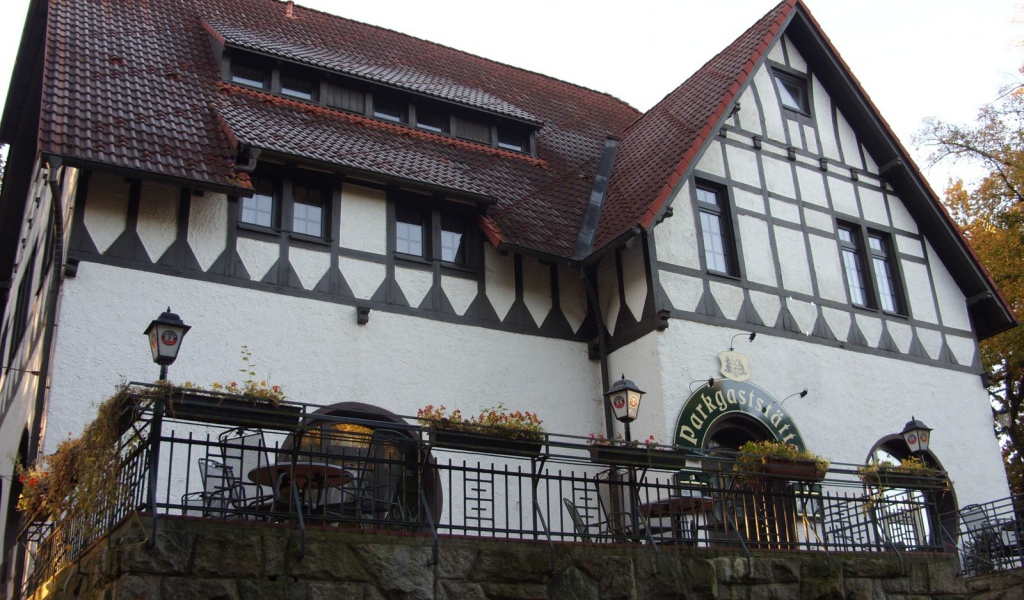 Кафе в городе Лэнгенфельд, Австрия