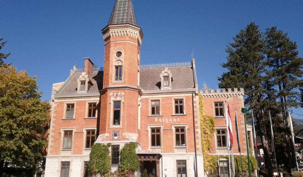 Замок на горнолыжном курорте Шладминг, Австрия