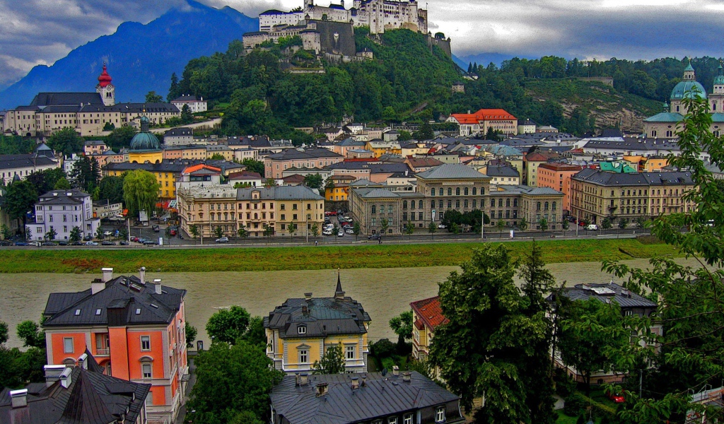 Крепость в городе  Зальцбург, Австрия