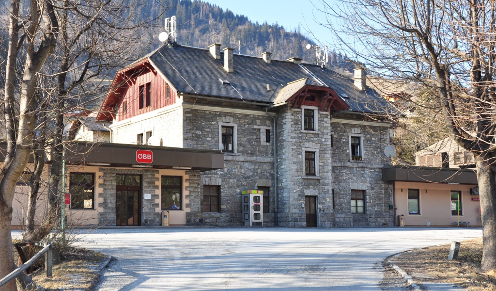 Старинное здание на курорте Бад Хофгастайн, Австрия