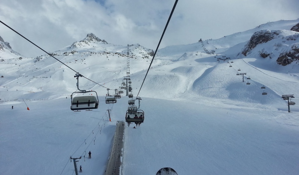 Lift at ski resort Serfaus, Austria