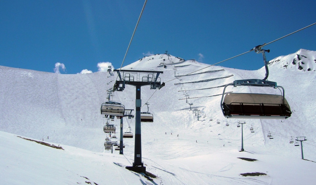 Подъемник на горнолыжном курорте Ишгль, Австрия
