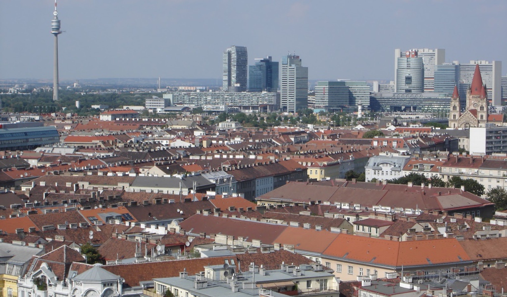 Панорама города Вена, Австрия