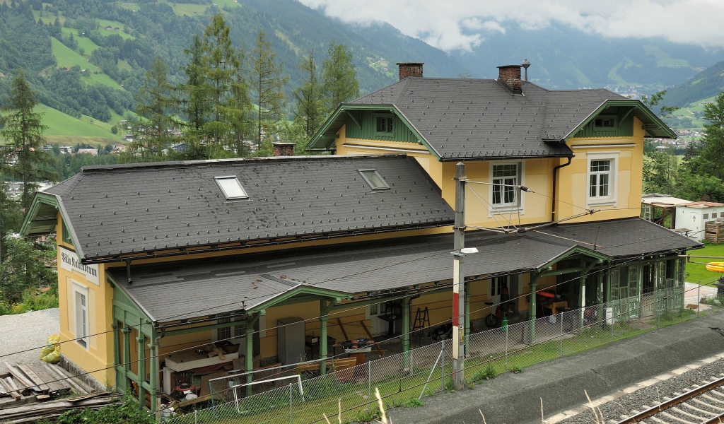 Железнодорожная станция на курорте Бад Хофгастайн, Австрия