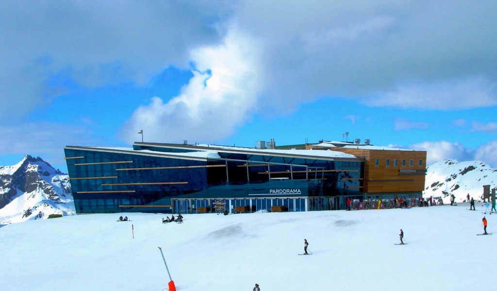 Ресторан на горнолыжном курорте Ишгль, Австрия