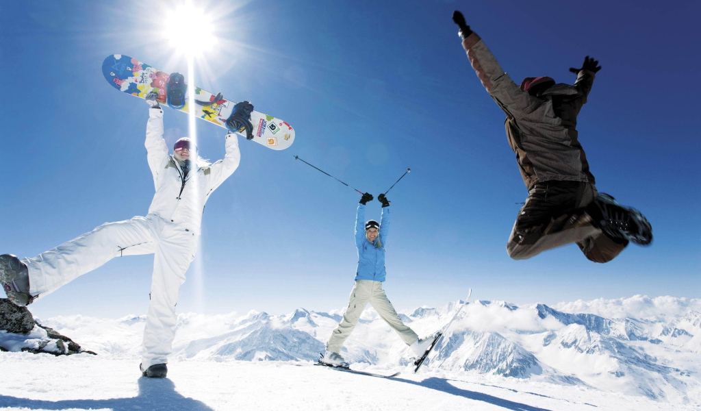 Сноубординг на горнолыжном курорте Майрхофен, Австрия