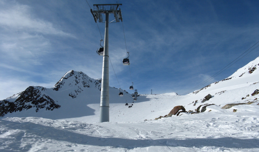 Зимний отдых на горнолыжном курорте Зёльден, Австрия