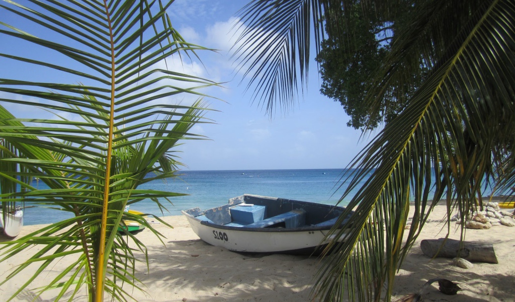 Белая, лодка в Барбадосе