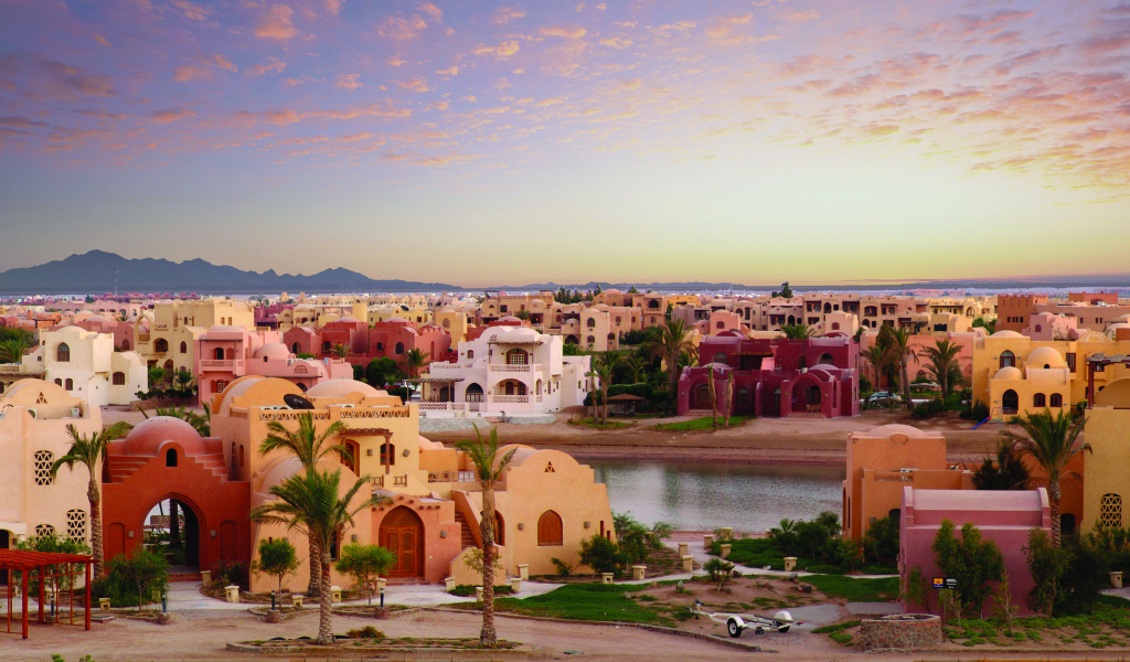Город на курорте Эль Гуна, Египет