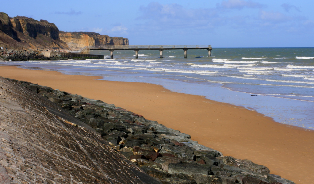 Пляж в Нормандии, Франция