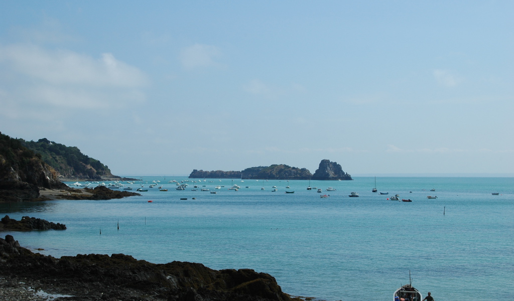 Голубая лагуна в Нормандии, Франция