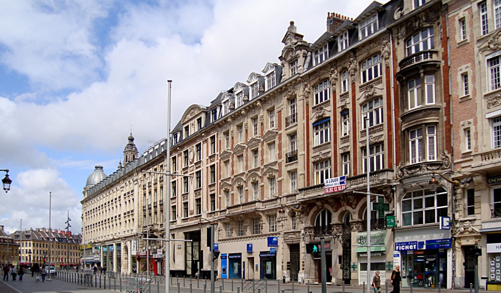 City street in Lille, France