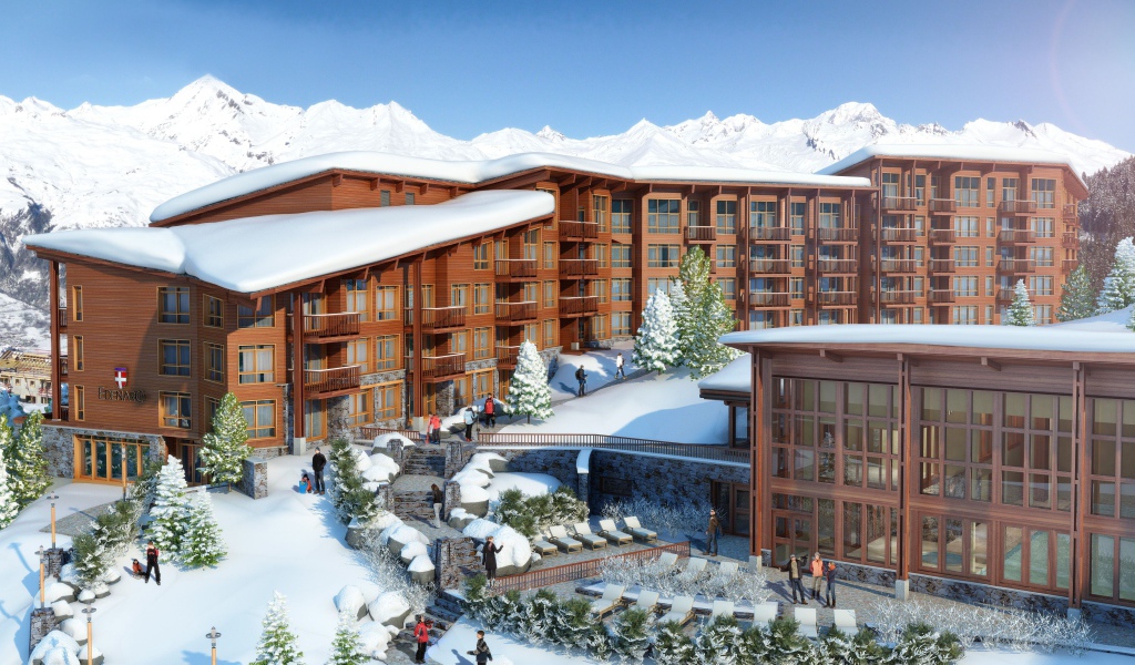 Отель Эденарк на горнолыжном курорте Лез Арк, Франция