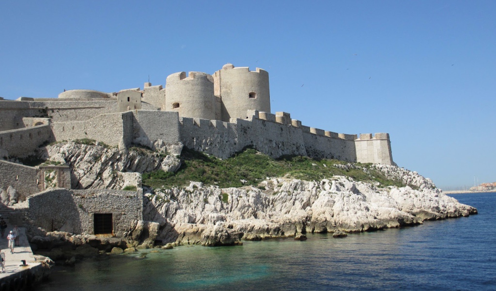 Крепость в городе Марсель, Франция