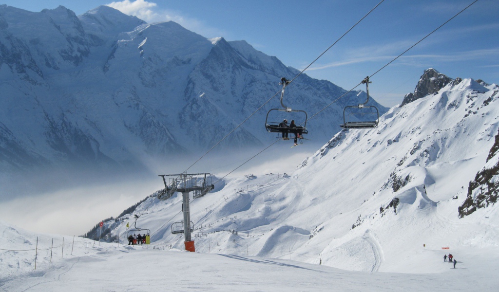 Подъемник на курорте Шамони, Франция