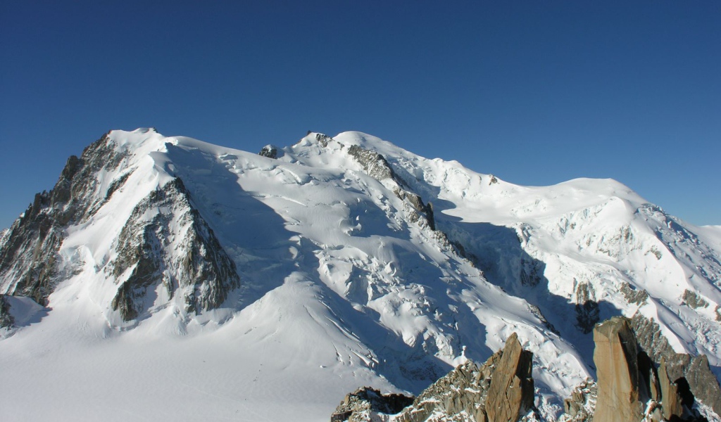 Гора Монблан на курорте Шамони, Франция