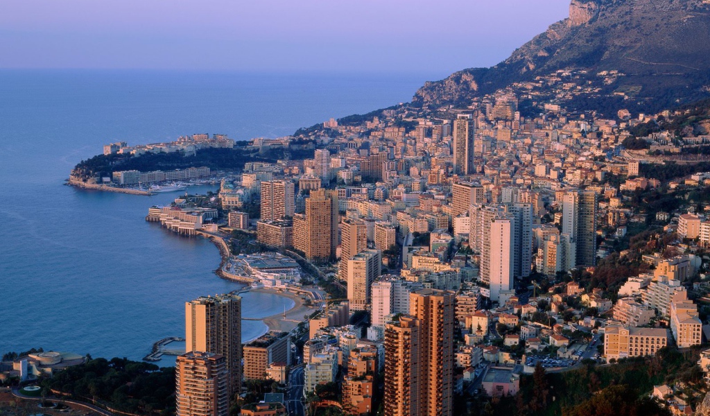 Панорама города в Монако
