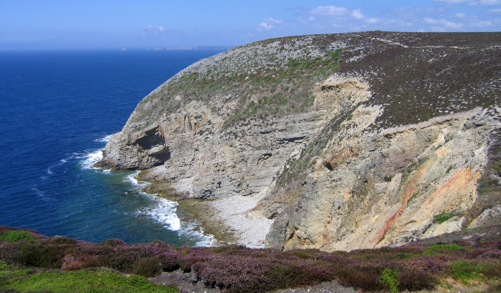 Побережье моря в Бретань, Франция
