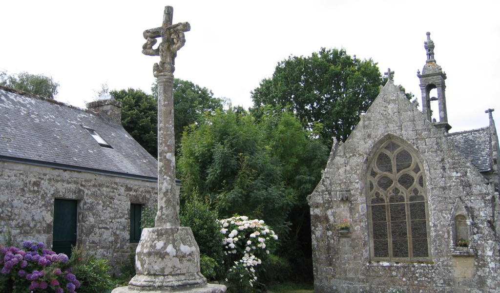 Старинная церковь в Бретань, Франция