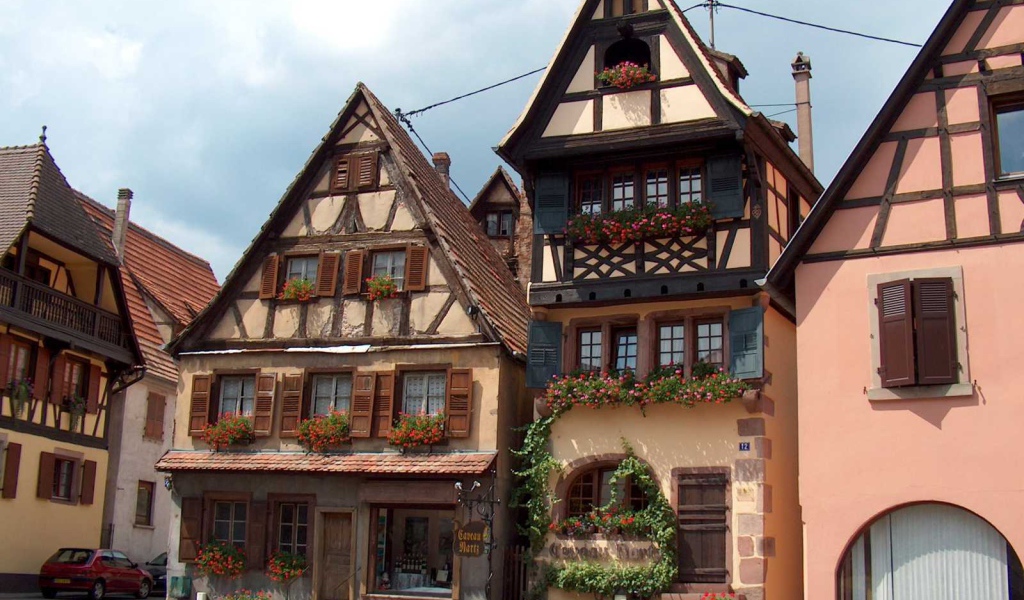 Городские дома в Эльзасе, Франция