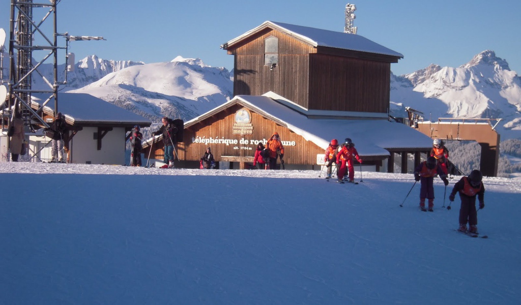 Лыжная трасса на горнолыжном курорте Межев, Франция