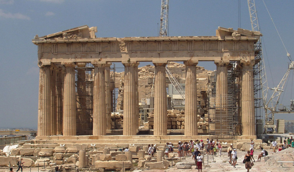 Древние руины в Афинах