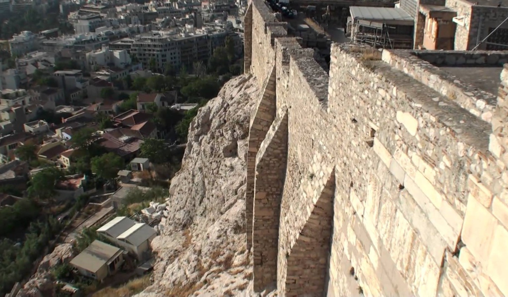 Вид с Акрополя в Афинах