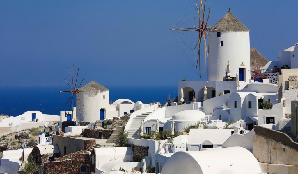 Санторини в Греции