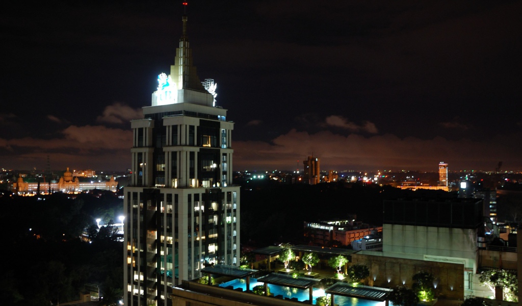 Красивый ночной Бангалор