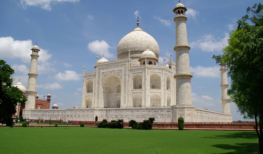 Mausoleum-Mosque of Taj Mahal in Agra