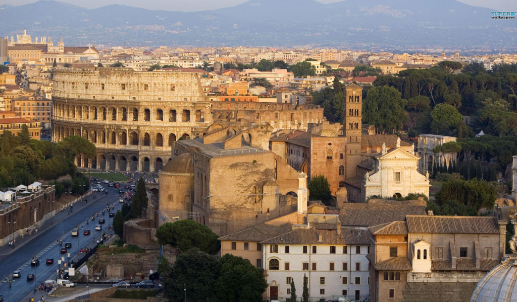 Старинные здания в Риме