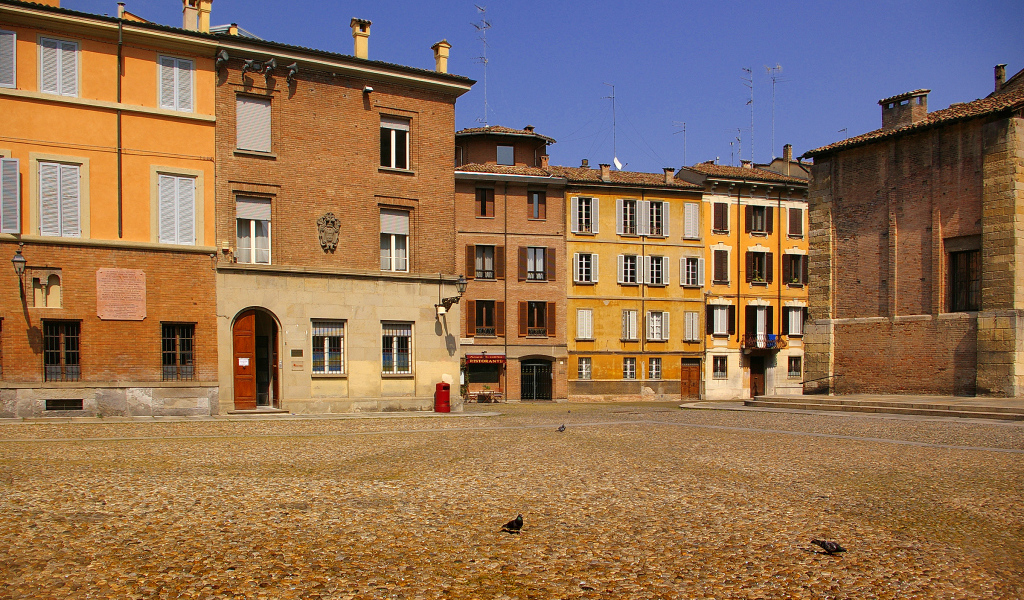 Old buildings in Parma, Italy