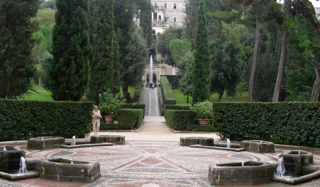 Парк в Тиволи, Италия