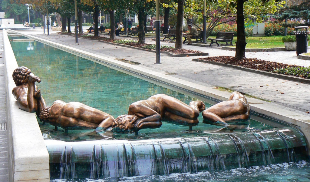 Парк на курорте Абано Терме, Италия