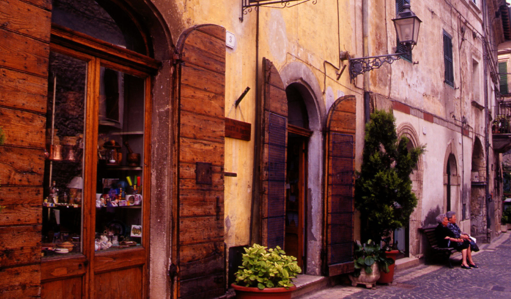 Shop at the resort of Fiuggi, Italy