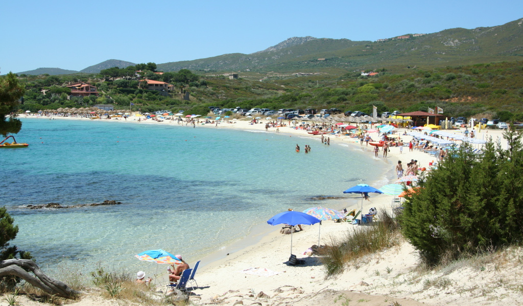 Summer vacation at the beach on the Costa Smeralda, Italy