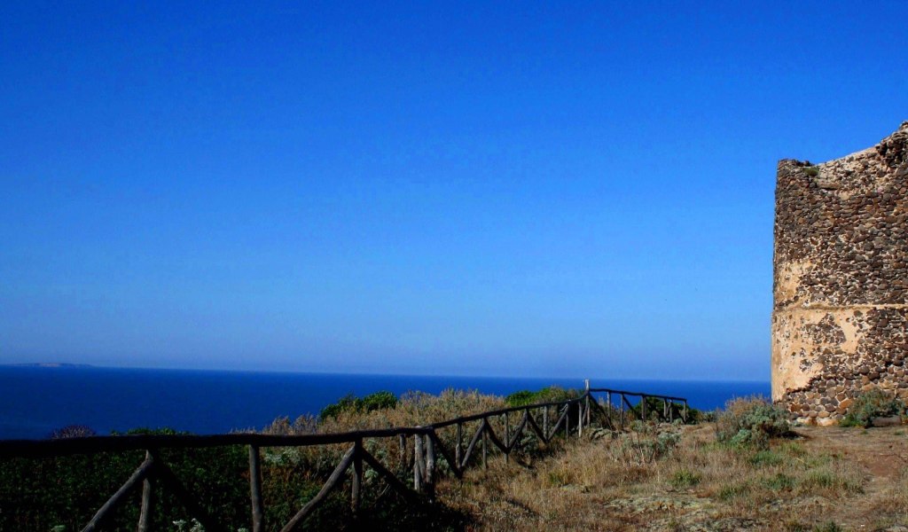 Терраса на острове Сардиния, Италия