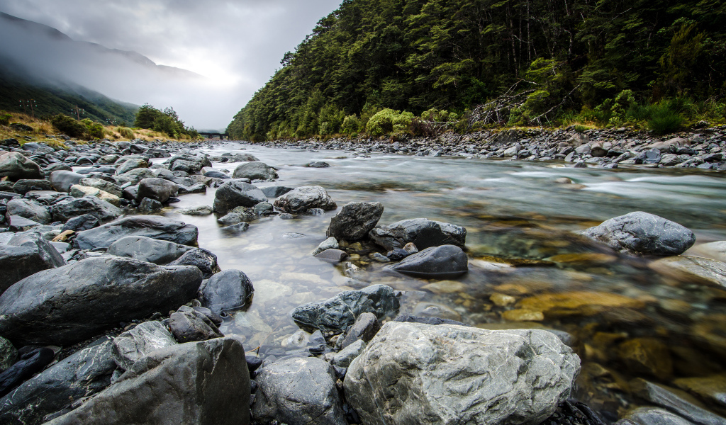 Река в Новой Зеландии