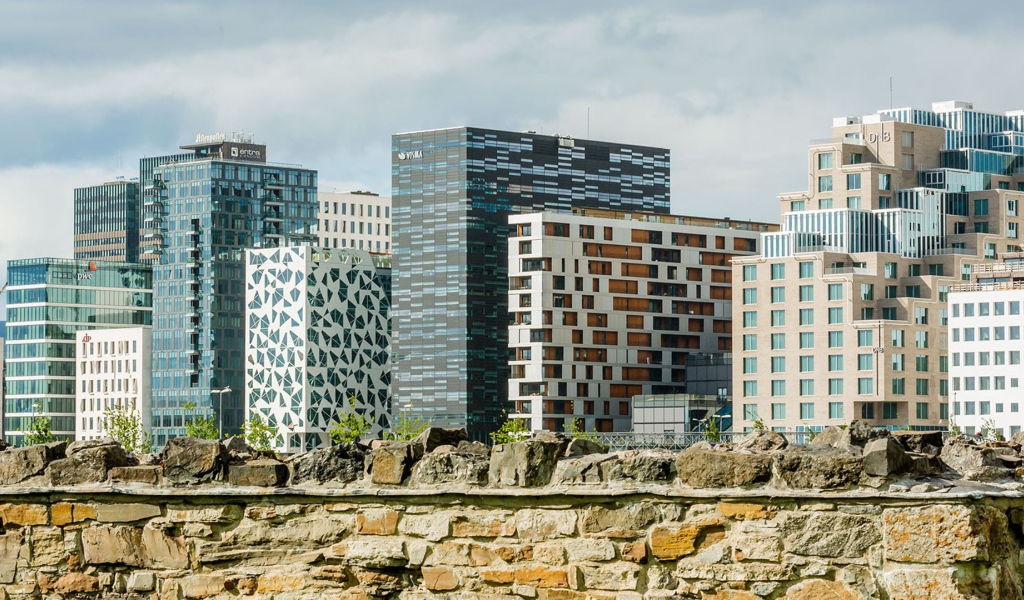 Красивые здания в Осло