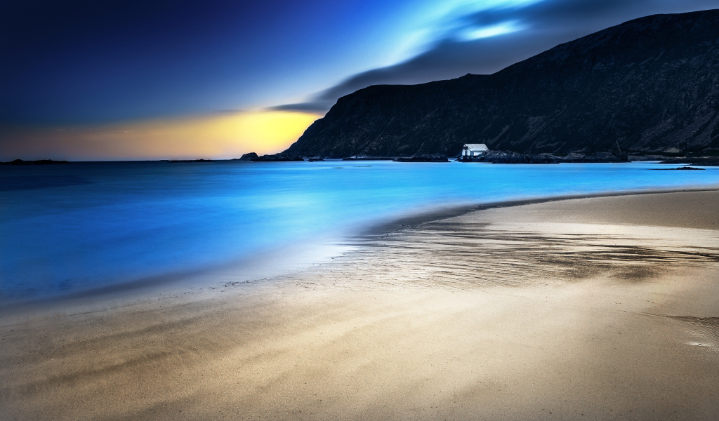 Красивое побережье в Норвегии