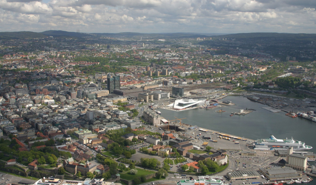 Вид на город Осло