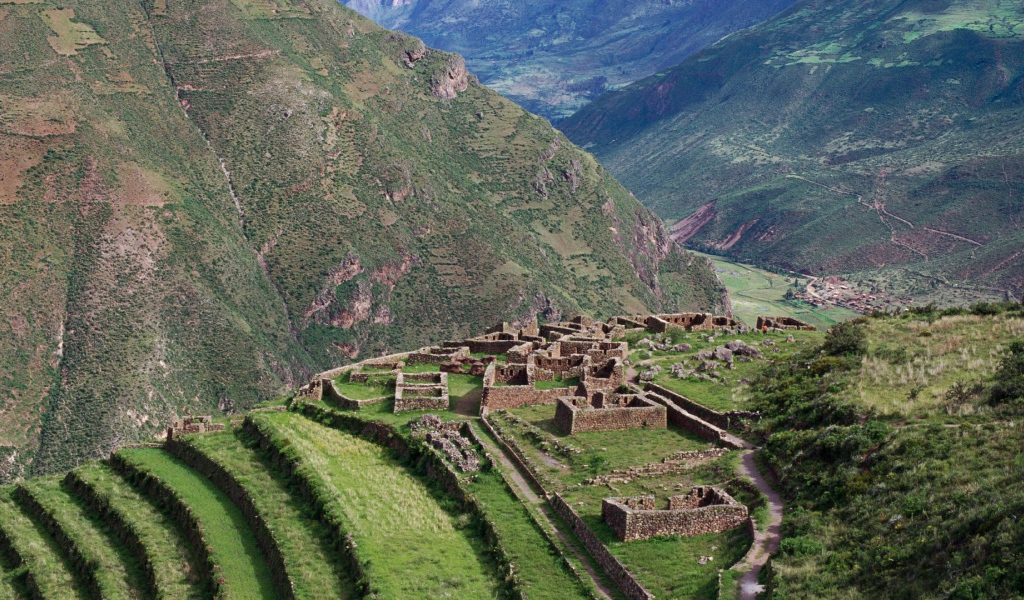 Ancient mountains in peru
