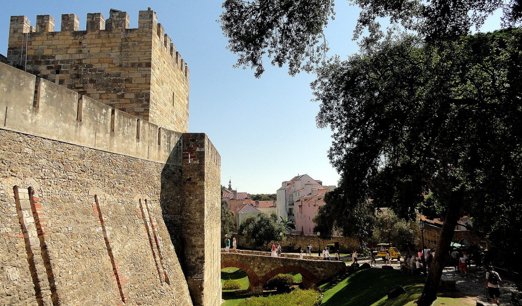 Красивый вид в Лиссабоне