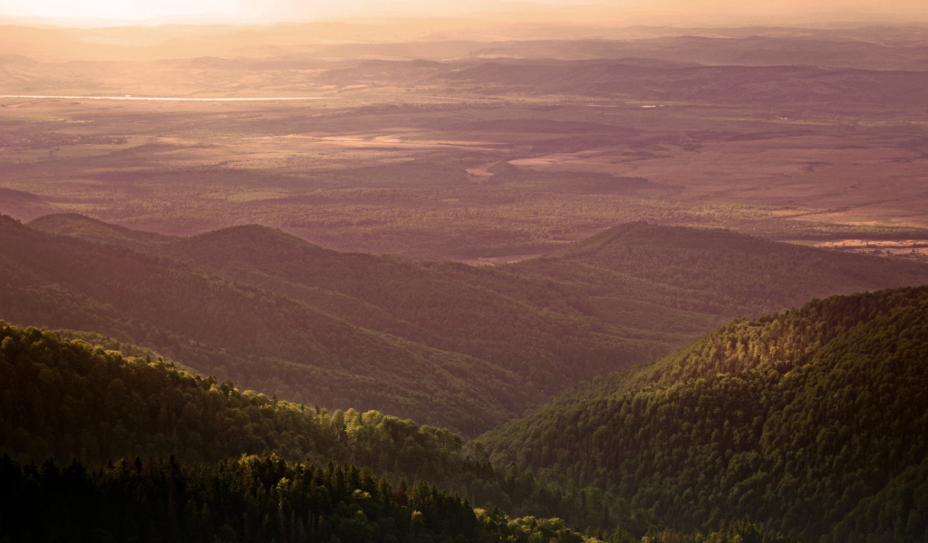 Горная местность в Румынии